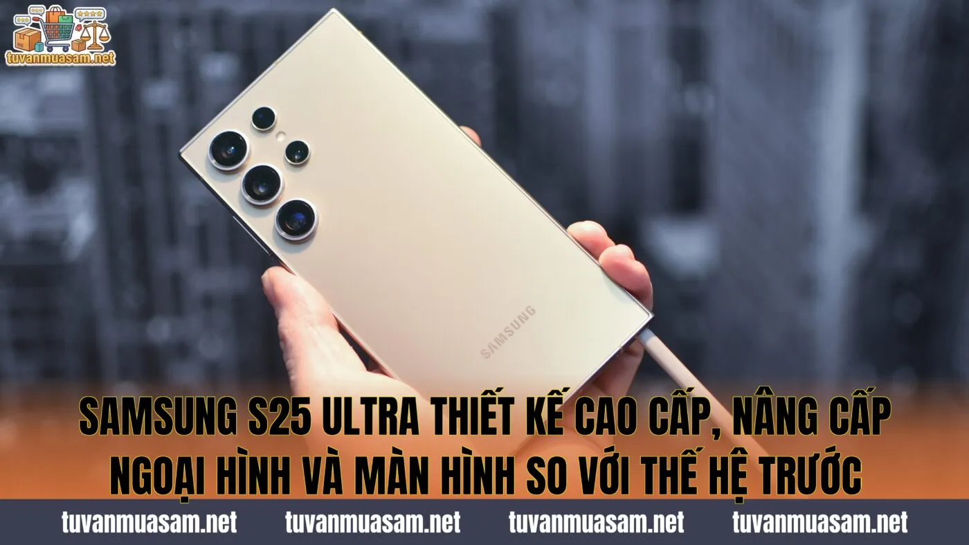 Samsung S25 Ultra thiết kế cao cấp, nâng cấp ngoại hình và màn hình so với thế hệ trước