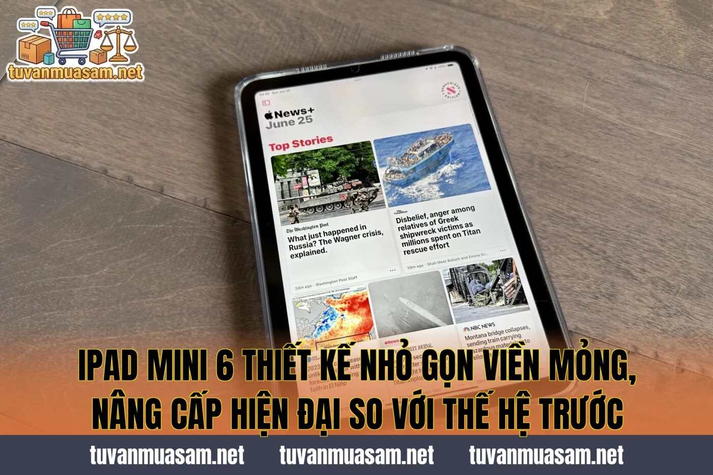 IPad mini 6 thiết kế nhỏ gọn viền mỏng, nâng cấp hiện đại so với thế hệ trước