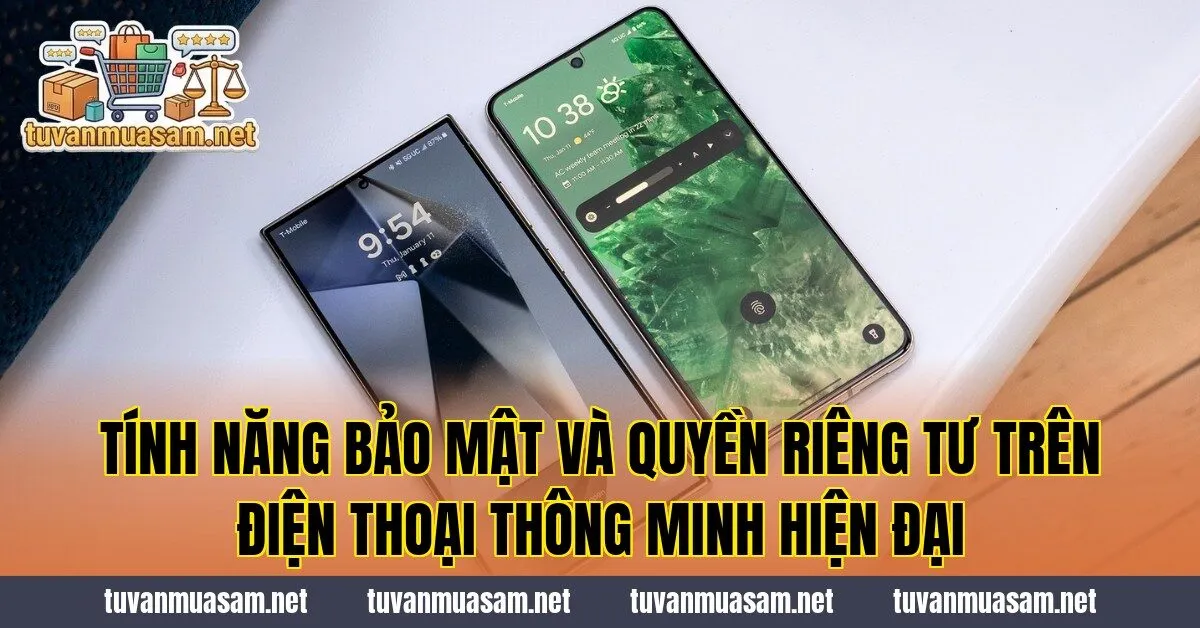 Tính năng bảo mật và quyền riêng tư trên điện thoại thông minh hiện đại