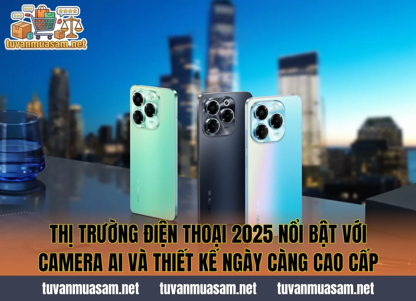 Thị trường điện thoại 2025 nổi bật với camera AI và thiết kế ngày càng cao cấp