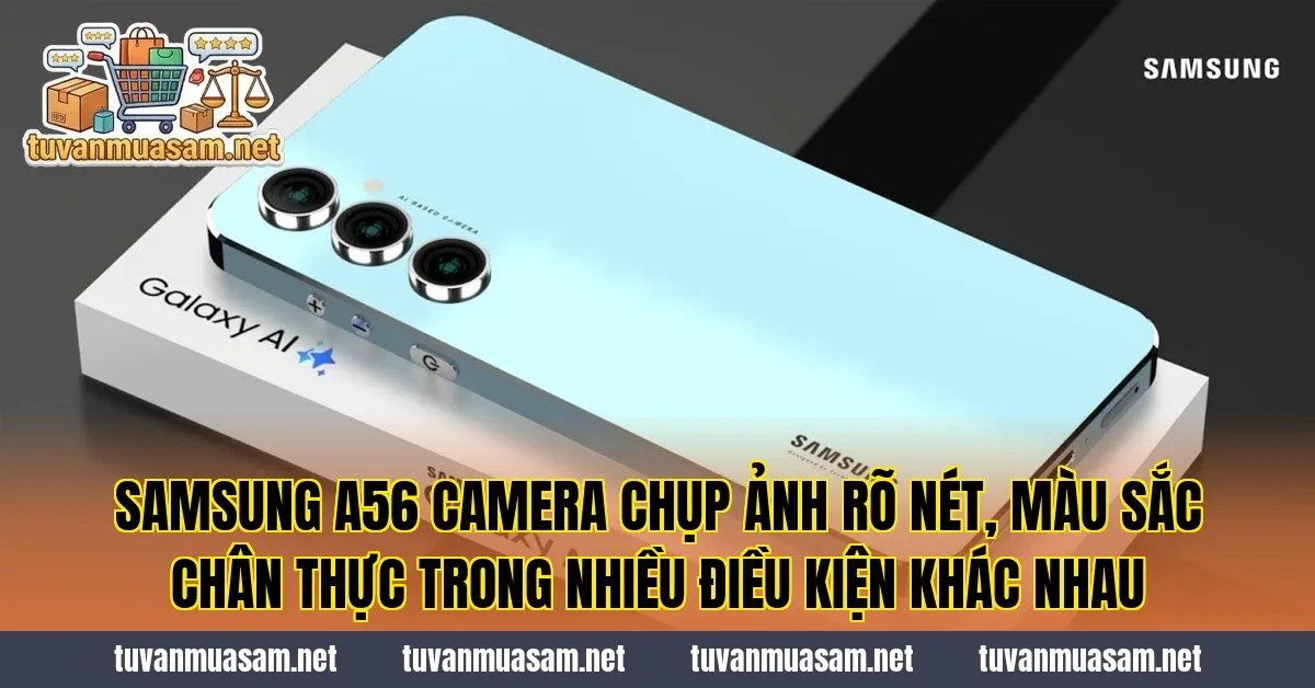 Samsung A56 camera chụp ảnh rõ nét, màu sắc chân thực trong nhiều điều kiện khác nhau