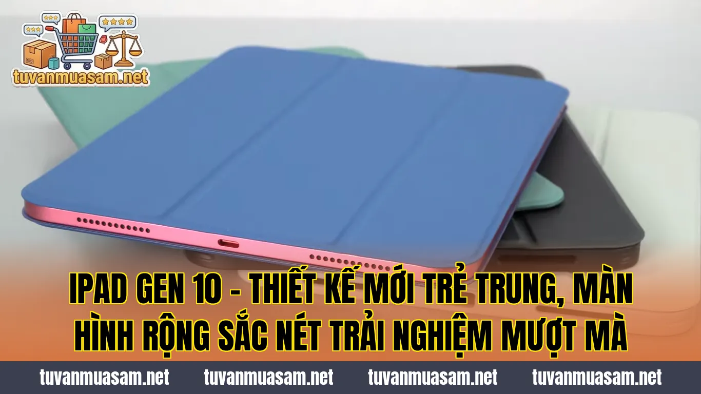 iPad Gen 10 - Thiết Kế Mới Trẻ Trung, Màn Hình Rộng Sắc Nét Trải Nghiệm Mượt Mà