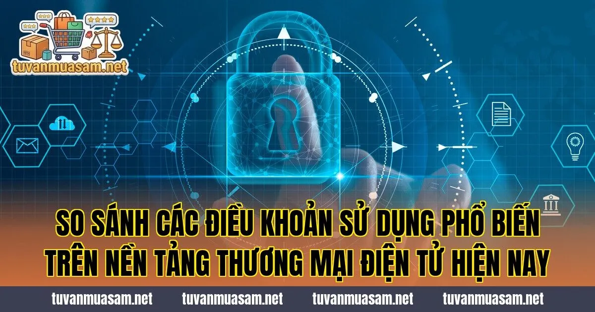 So sánh các điều khoản sử dụng phổ biến trên nền tảng thương mại điện tử hiện nay
