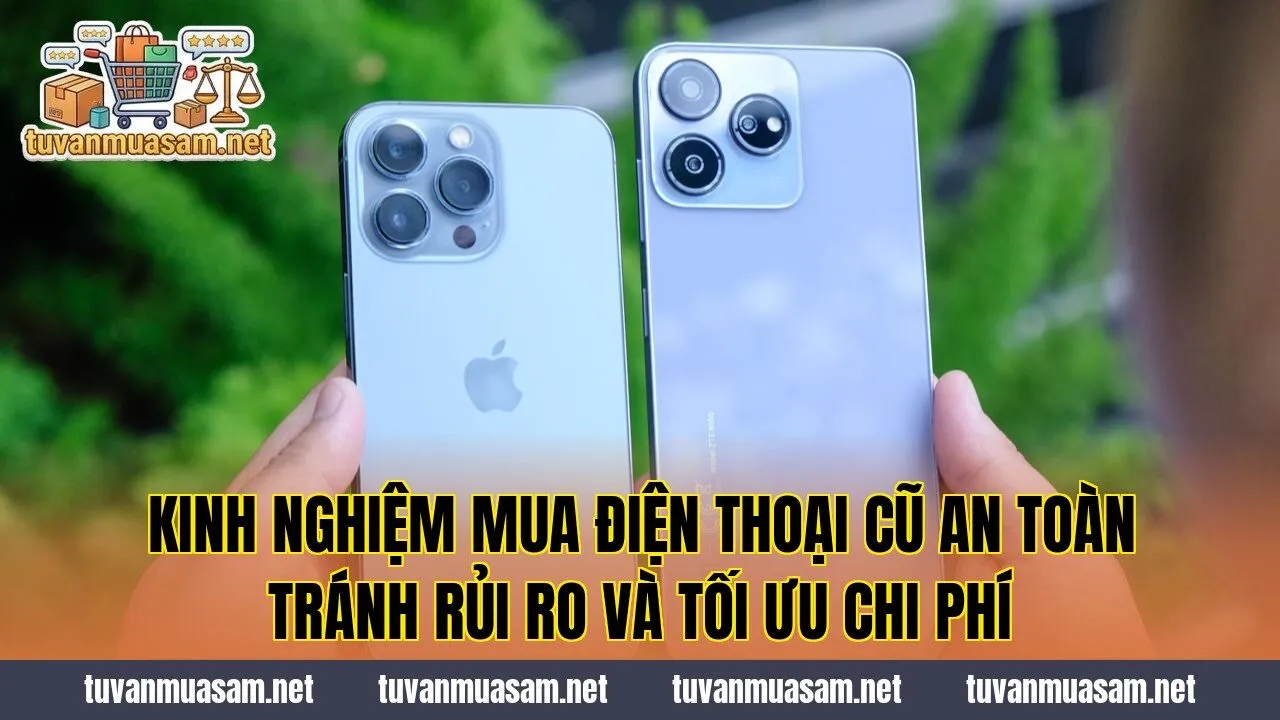 Kinh nghiệm mua điện thoại cũ an toàn tránh rủi ro và tối ưu chi phí