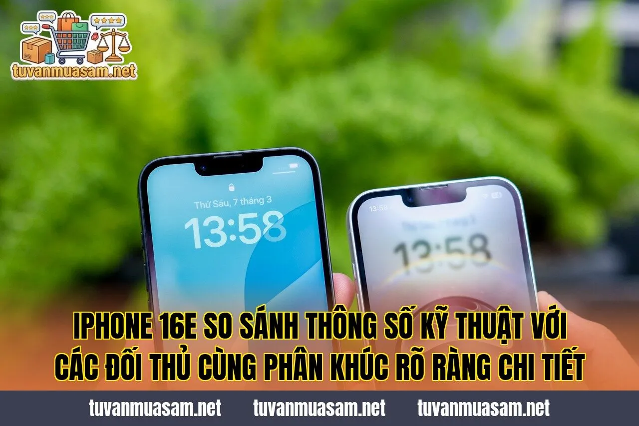 IPhone 16e so sánh thông số kỹ thuật với các đối thủ cùng phân khúc rõ ràng chi tiết